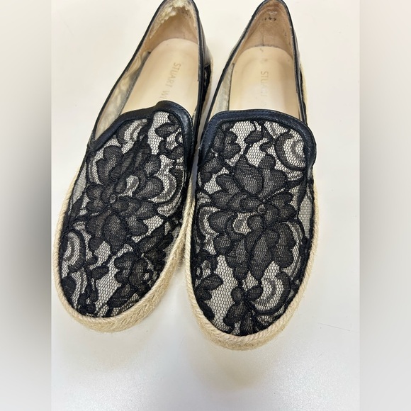 Elegant Black Lace Espadrilles - Picture 3 of 8